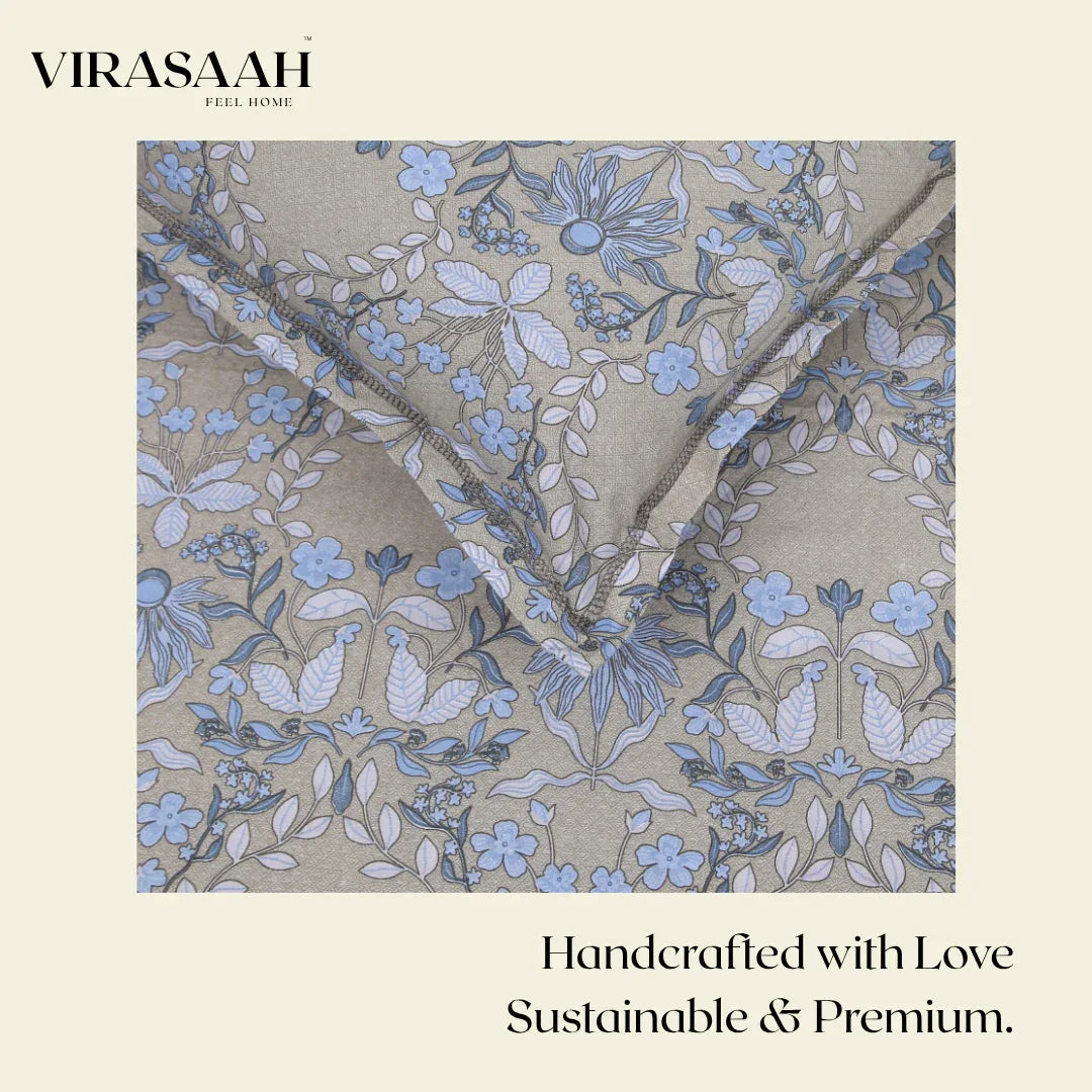 Royale Spread - Mercerized Cotton Bedsheet with two pillowcases | Camel - VIRASAAH