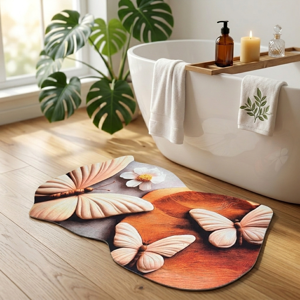 Butterfly Haven Designer Floor Mat (Autumn)