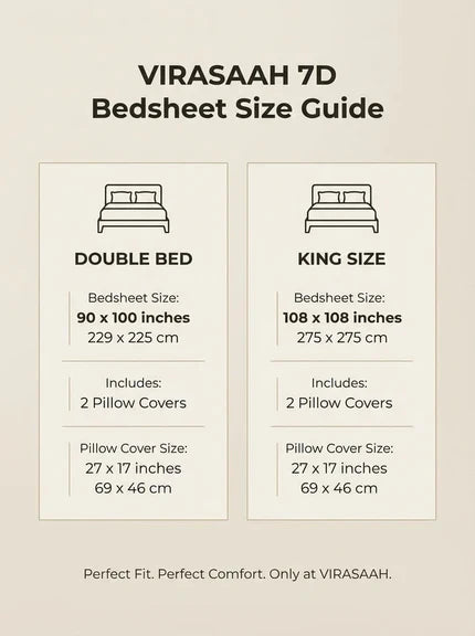 Royal Crimson Rose 7D Bedsheet Set - Ivory