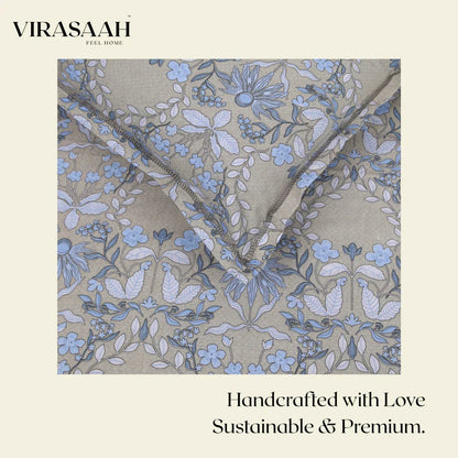 Royale Spread - Mercerized Cotton Bedsheet with two pillowcases | Camel - VIRASAAH