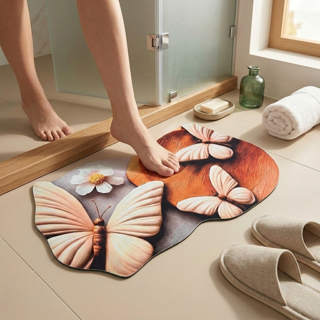 Butterfly Haven Designer Floor Mat (Autumn)