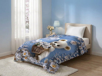 Blossom Bear Dream Comforter By Virasaah