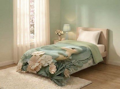 Pastel Dino Dream Comforter By Virasaah