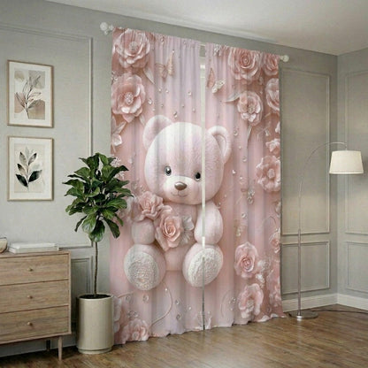 Baby Teddy Home Curtains – Set of 2