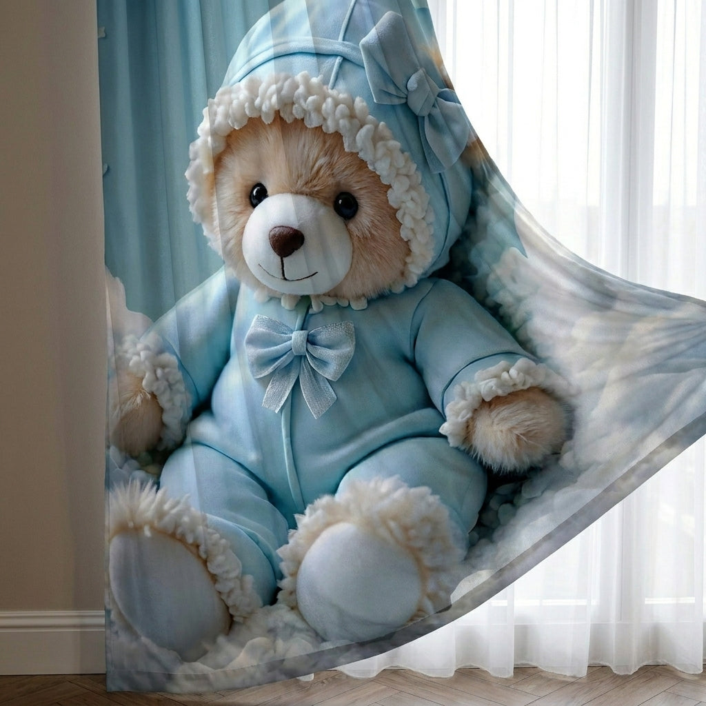 Sky Buddy 7D Bedsheet & Curtain Combo Set