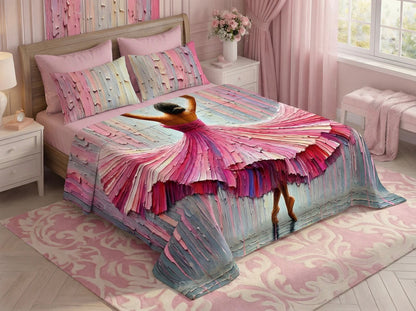 Fairy Tale Dancing Girl 7d Bedsheet Set-1