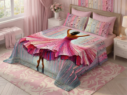 Fairy Tale Dancing Girl 7d Bedsheet Set-1