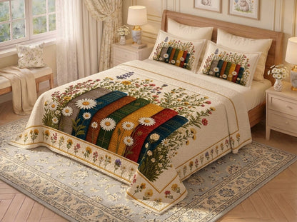 Fairy Tale Wildflower Harmony 7D Bedsheet Set - (mix)