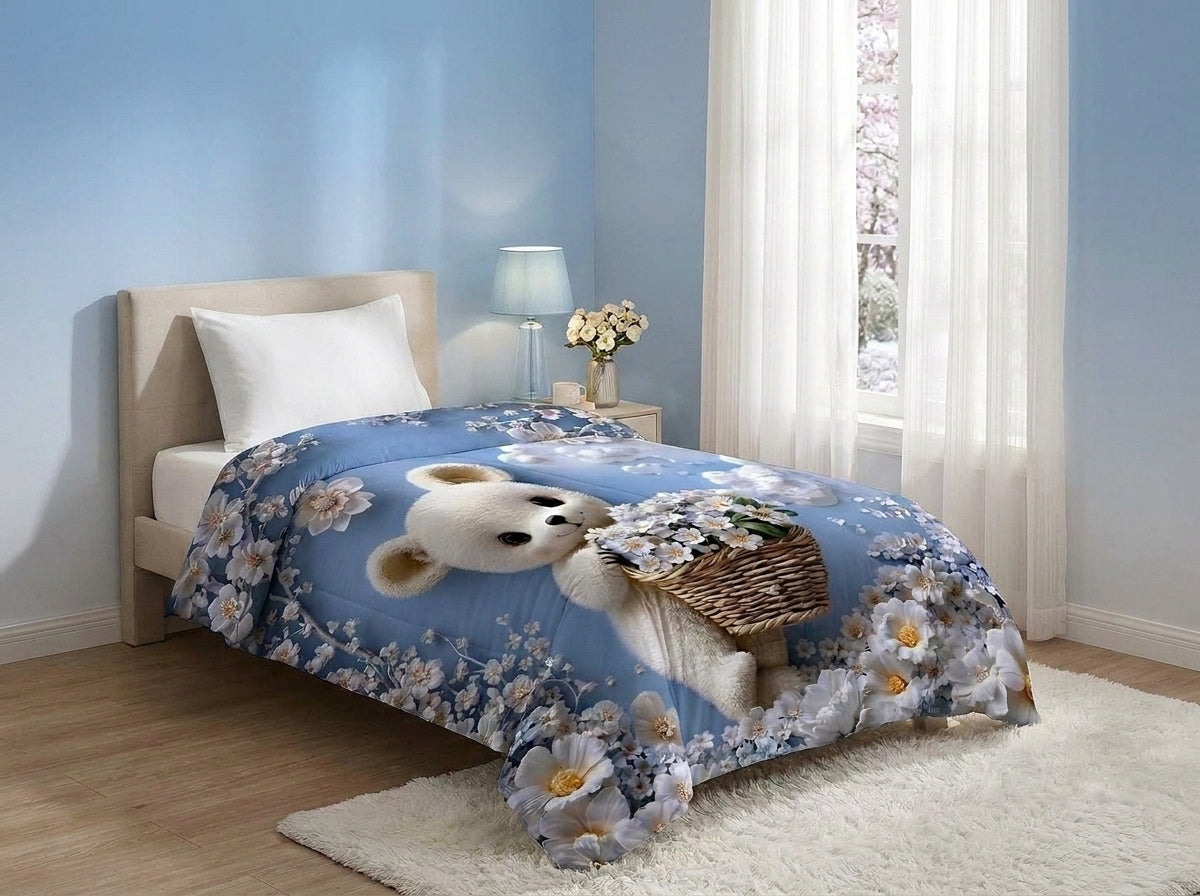 Blossom Bear Dream Comforter By Virasaah