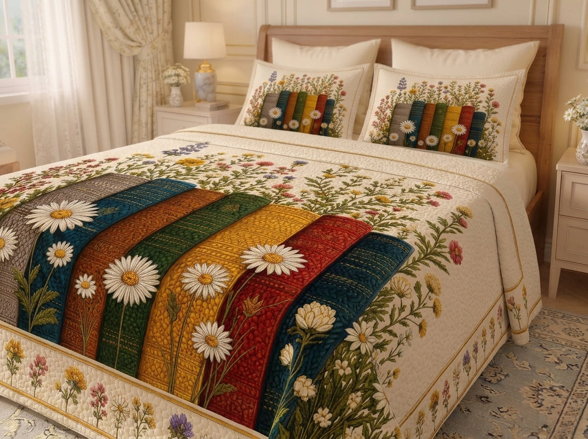 Fairy Tale Wildflower Harmony 7D Bedsheet Set - (mix)