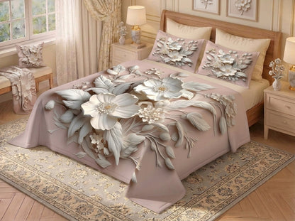 Fairy Tale Heritage Gateway 7D Bedsheet Set - (Pink)