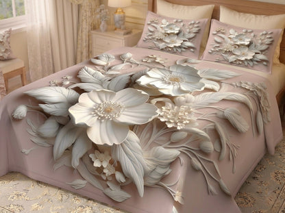 Fairy Tale Heritage Gateway 7D Bedsheet Set - (Pink)